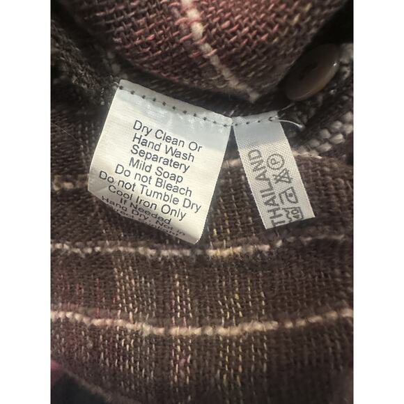 Yasuko Kurisaka Art to Wear Lagenlook Handwoven Brown Button Jacket Cardigan O/S - Picture 8 of 16